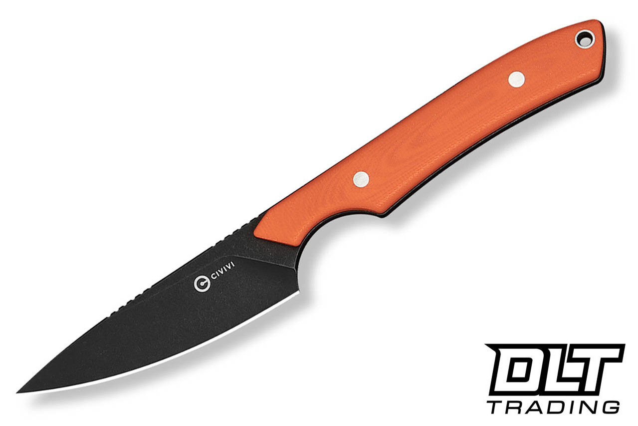 Civivi High Grass Field Knife C25084-1 - Orange G-10 - Black