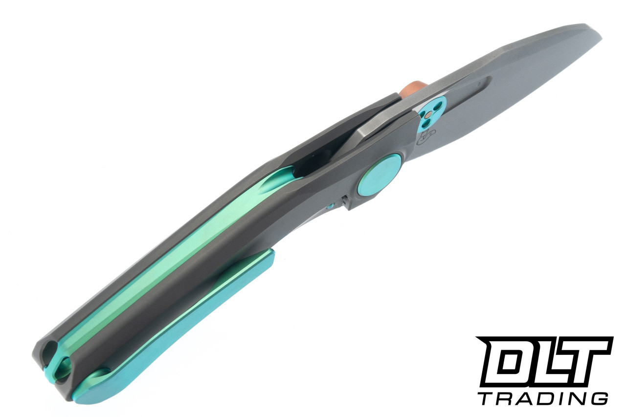 Reate Vulpex VK-FROK Elmax Dark Frosted Satin Blade - Dark Bead