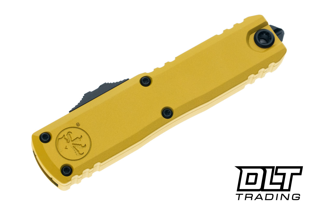 Microtech UTX-85 Gen IV - Yellow Handle - Black Blade - 12314-1YM