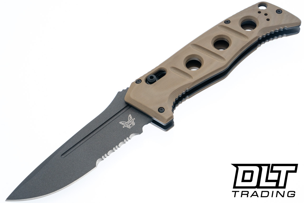Benchmade Auto Adamas 2750SGY-05 - Desert Tan G-10 - Cerakote