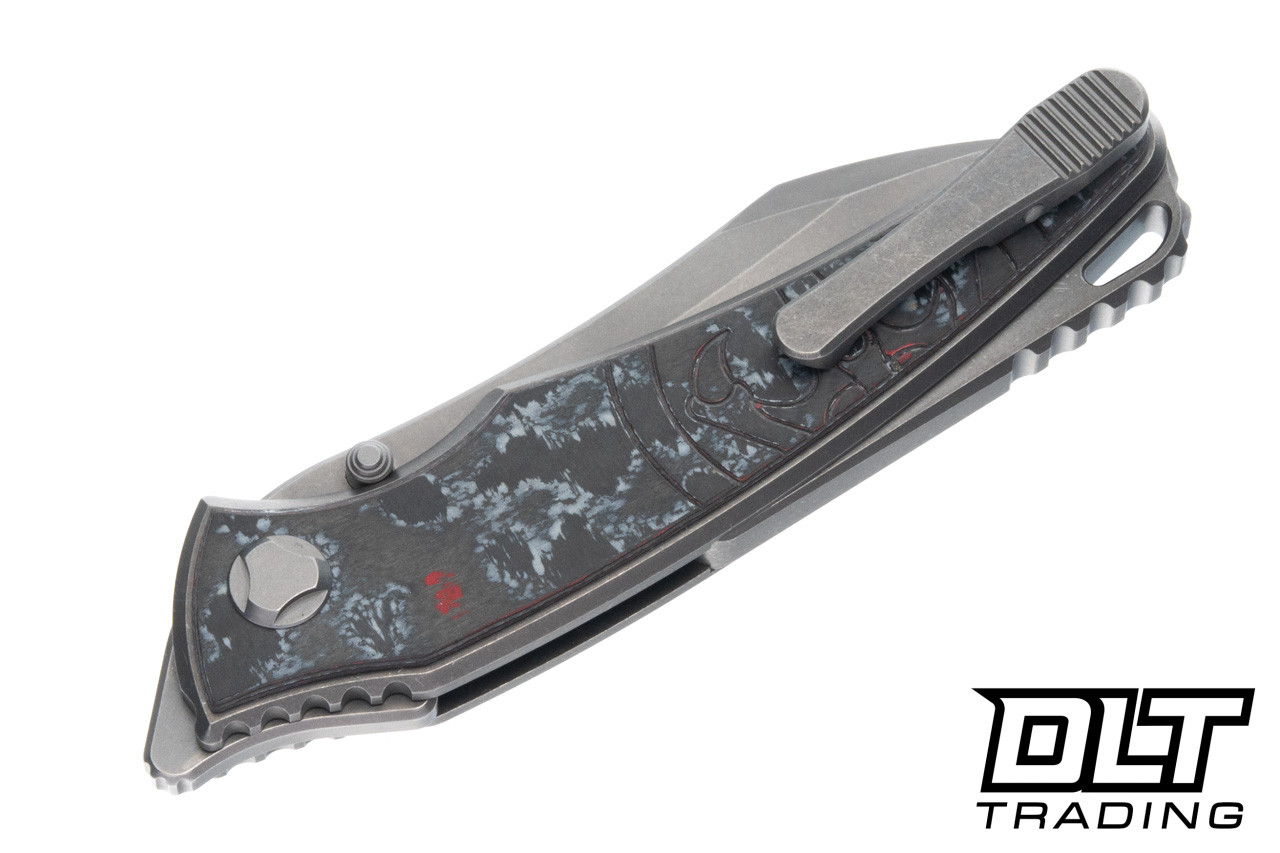 Hawk Talon - Titanium Handle - Santa Clara CamoCarbon Overlay