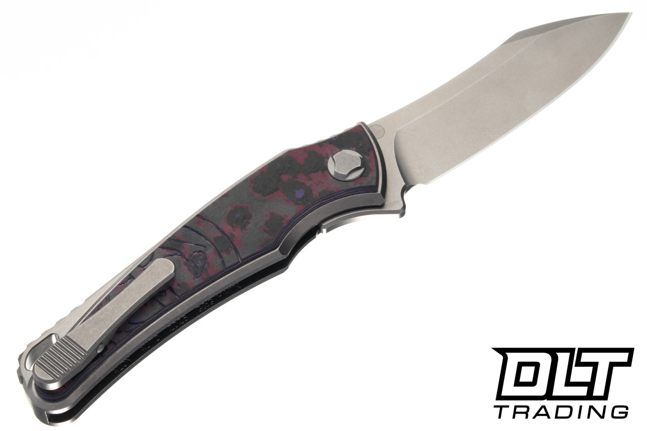 Hawk Talon Auto - Titanium Handle - Purple Haze FatCarbon Overlay