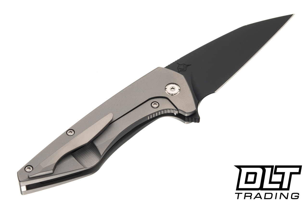Koenig Mini Goblin - Smooth Titanium Handle - Matte DLC Blade