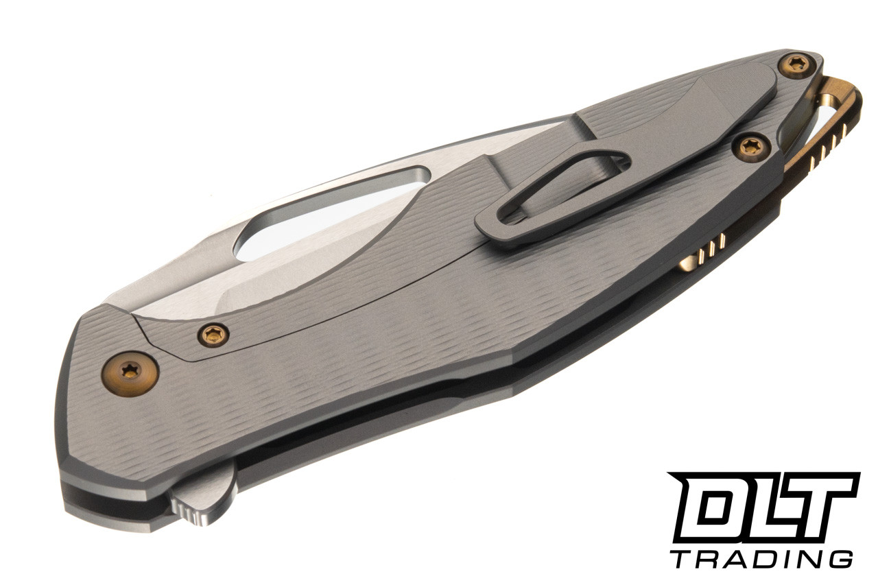 【即購入・無言可】Raise Blades［M］RF 2枚【fab】 Koenig Arius - Plexa Pattern Titanium Handle - Burnished M390