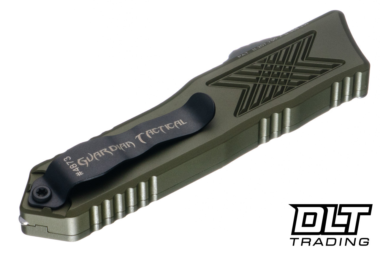Guardian Tactical GTX-025 OTF - OD Green Aluminum - Black Elmax