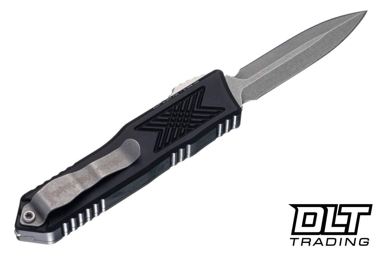 Guardian Tactical GTX-025 OTF - Black Aluminum - Stonewash Elmax