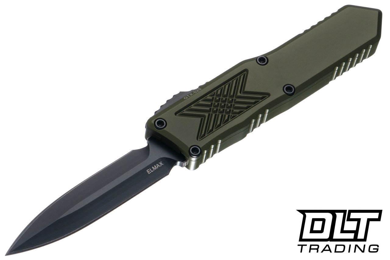 Guardian Tactical GTX-025 OTF - OD Green Aluminum - Black Elmax