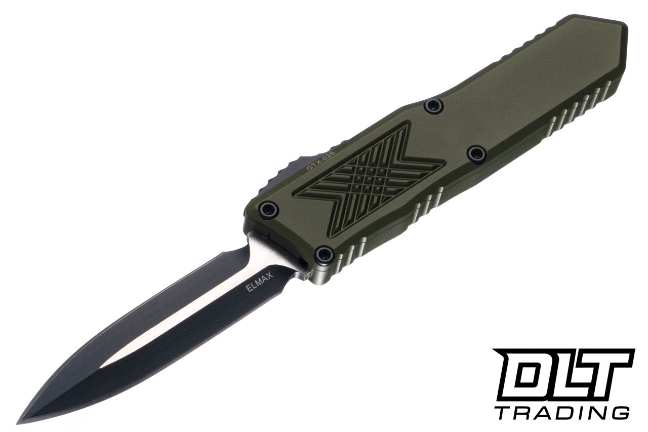 Guardian Tactical GTX-025 OTF - OD Green Aluminum - Two Tone Black