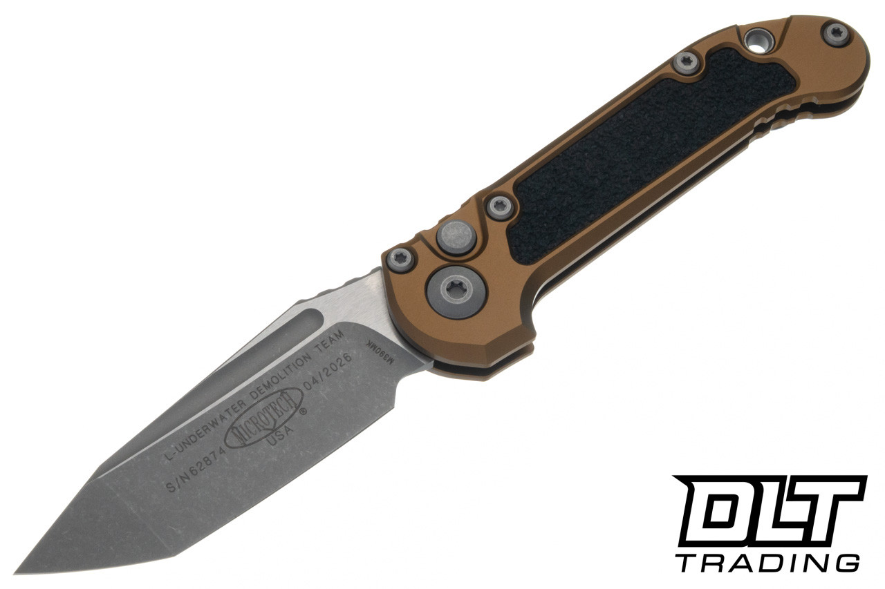Microtech LUDT Gen III T/E - Tan Handle - Apocalyptic Blade - 1136