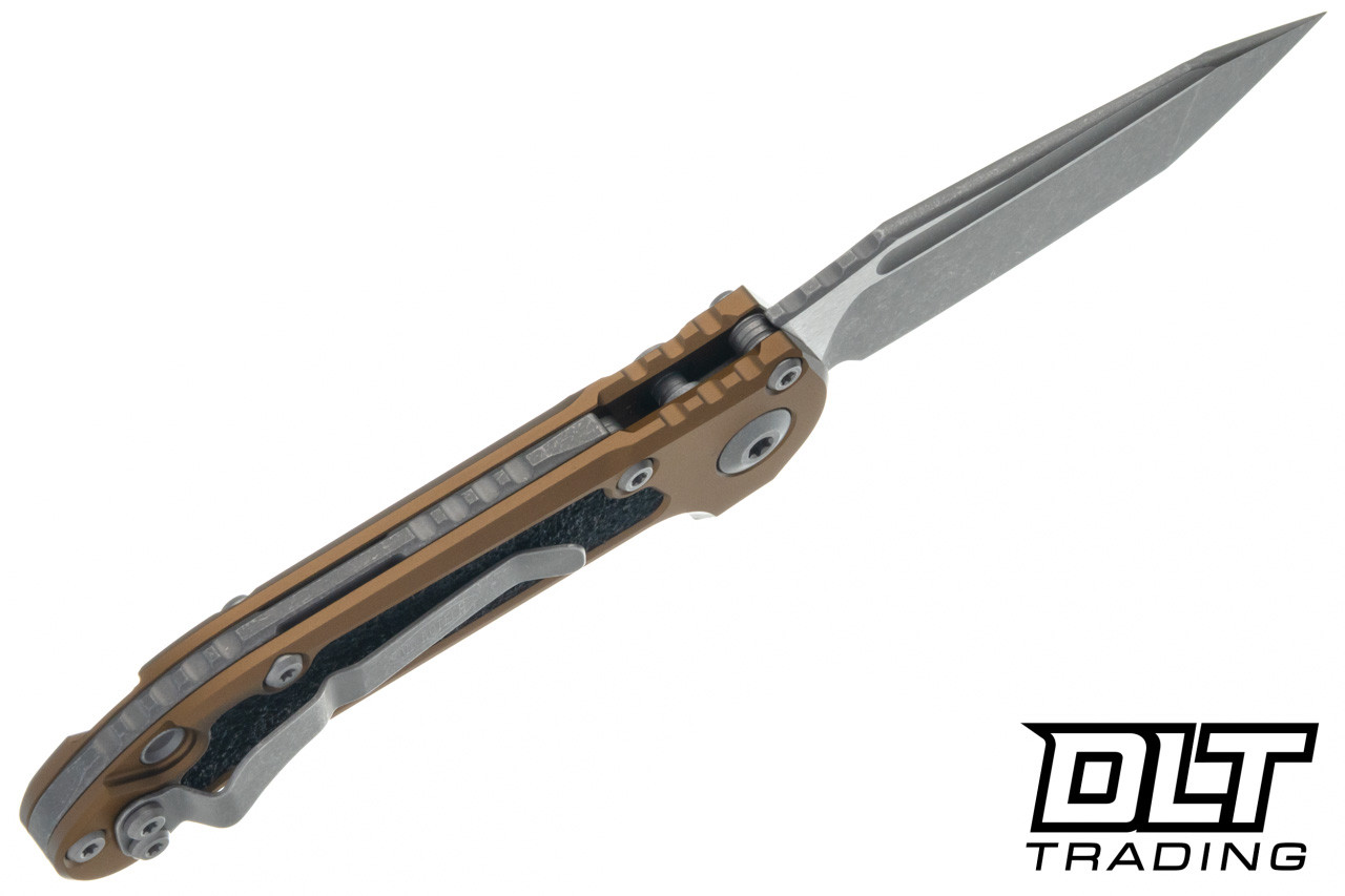 Microtech LUDT Gen III T/E - Tan Handle - Apocalyptic Blade - 1136