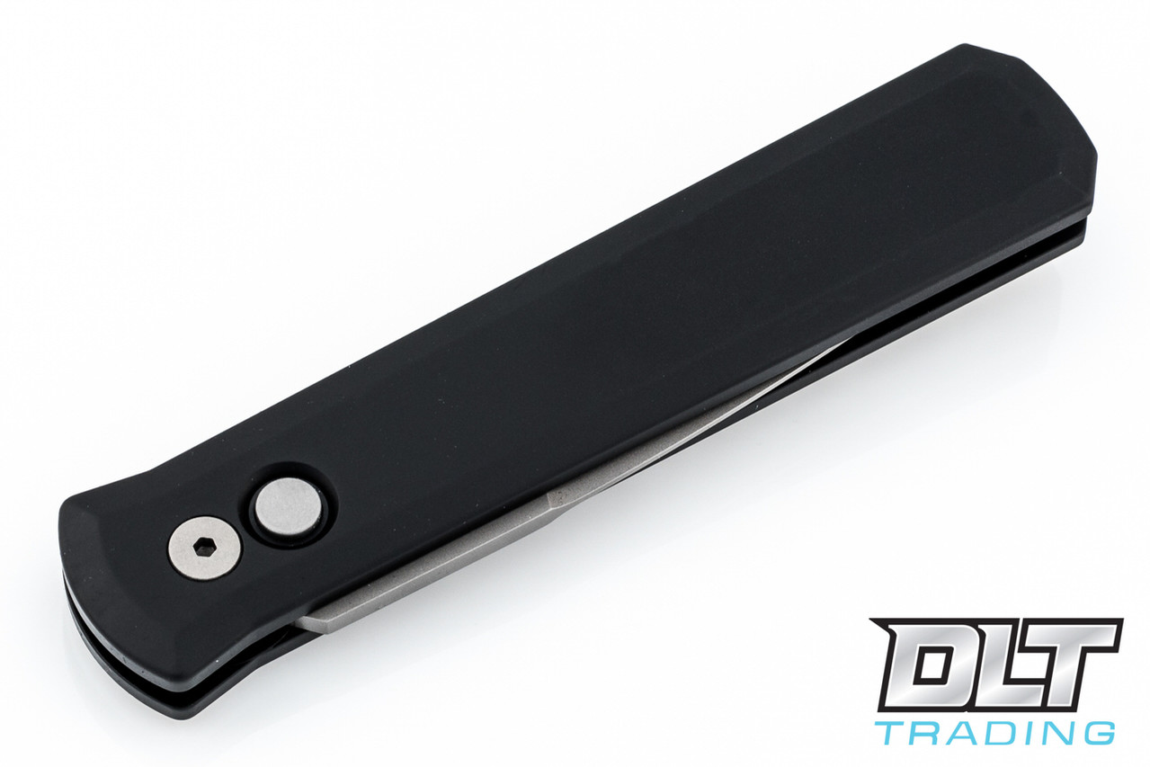 Pro-Tech Godfather Black | Bead Blasted 154CM | Auto Button Lock