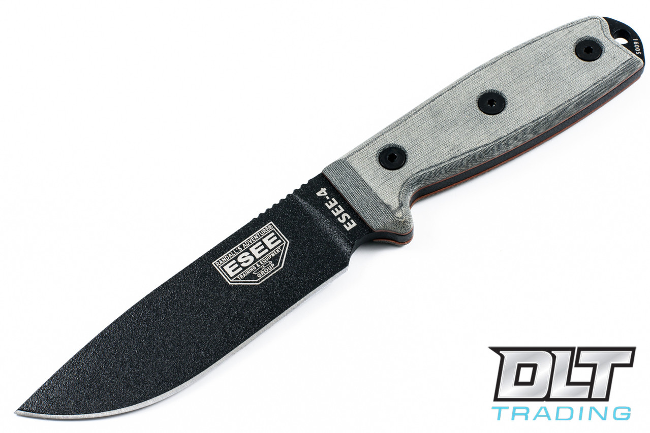 ESEE 4P - Micarta - Black Sheath - Black Blade - DLT Trading