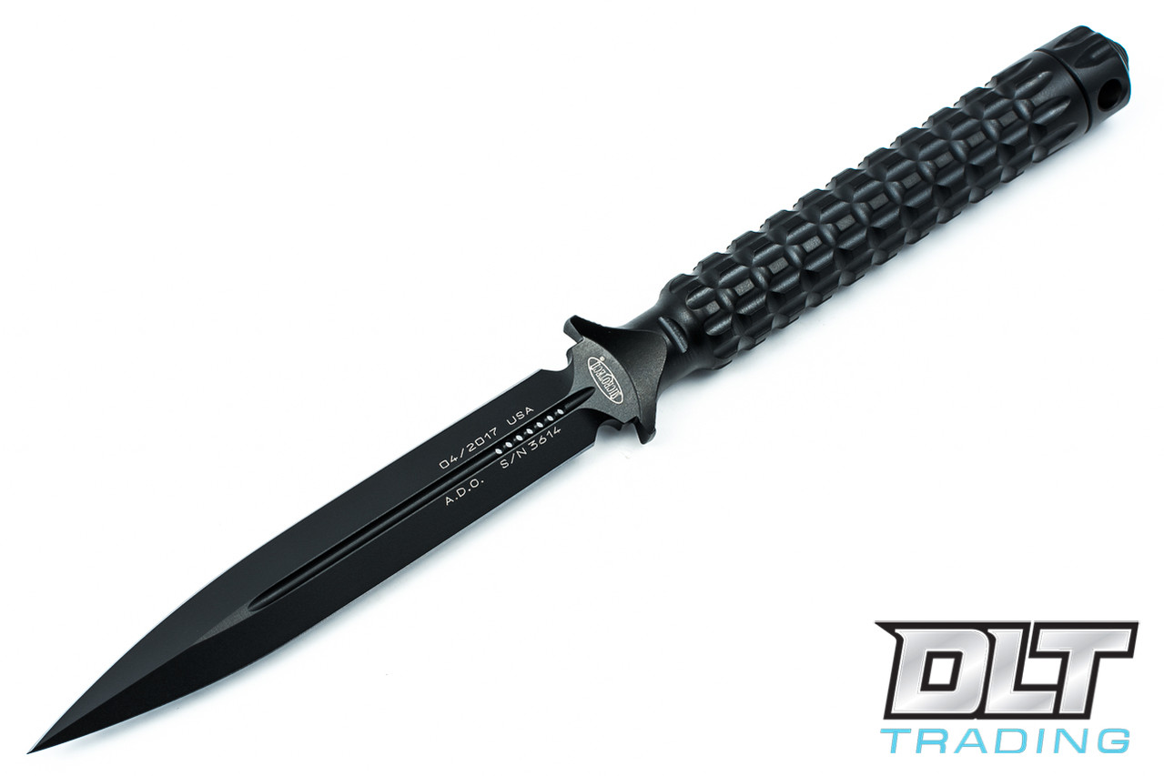 Microtech 115-1 ADO D/E Black Handle - Black Blade - Black Aluminum , N/I