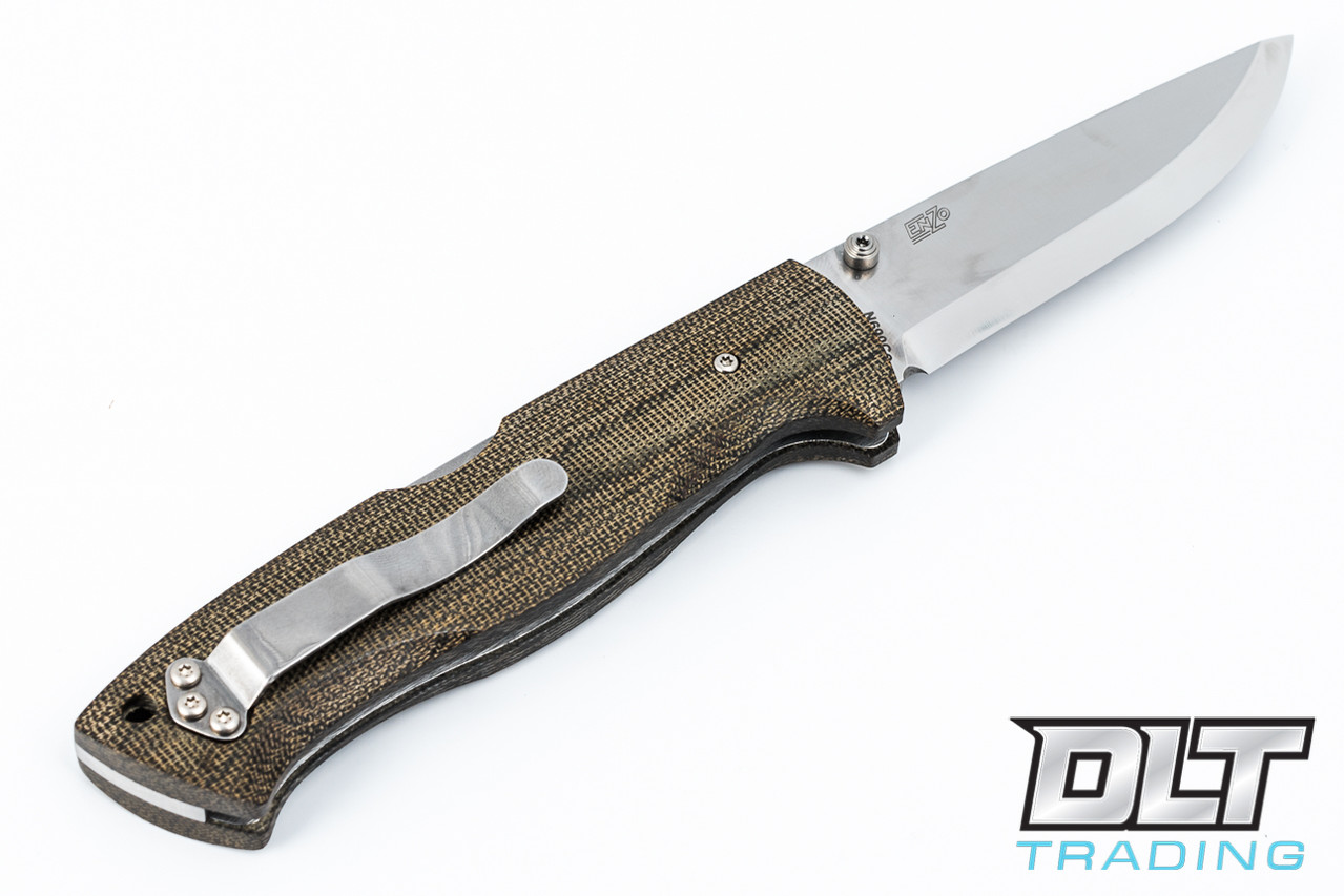 EnZo | Borka 90 Scandi - Green Micarta - Green Canvas Micarta , N/I