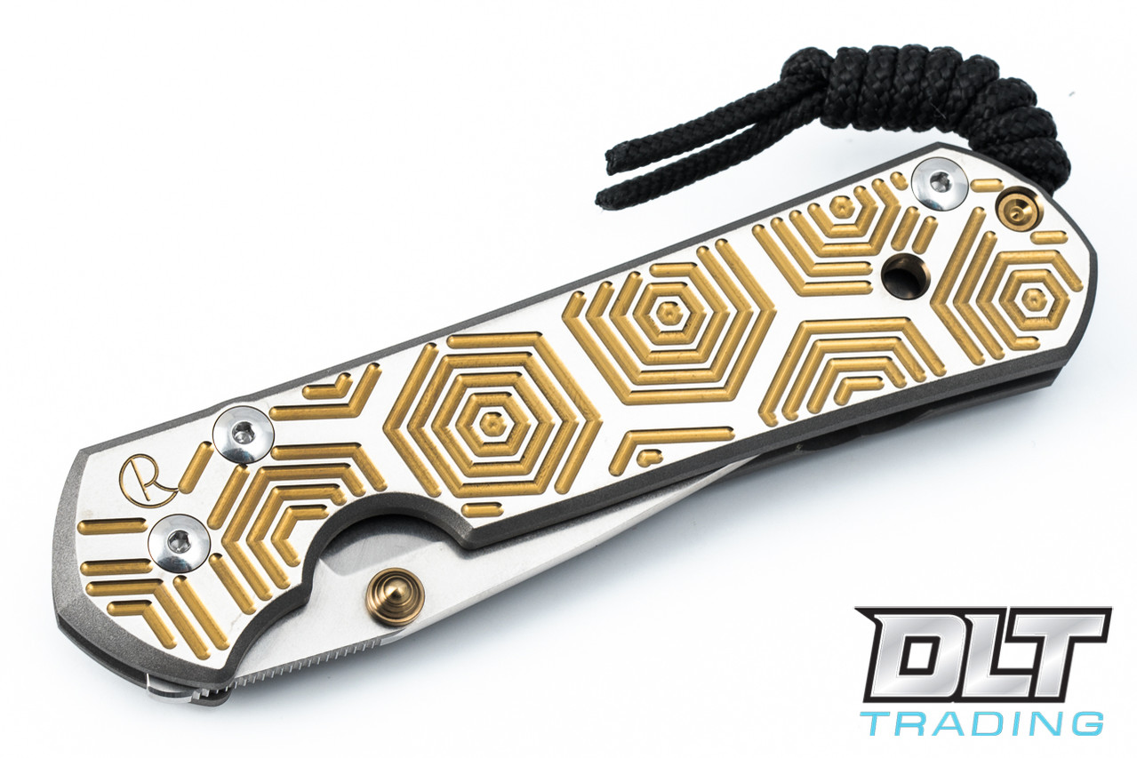 Chris Reeve | Large Sebenza 21 - Gold Hex - Titanium
