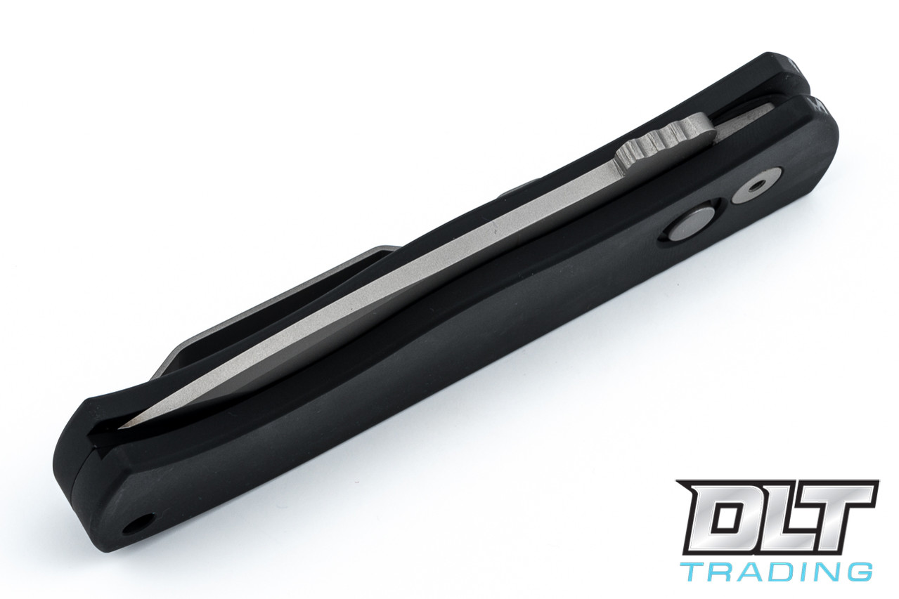 Pro-Tech Emerson CQC-7 - Partial Serrations - Black Handle - DLT