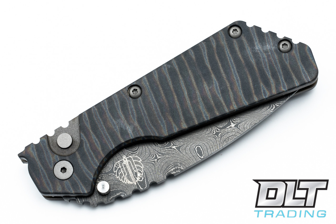 Pro-Tech Strider PT - Flamed Titanium Handle - Chad Nichols