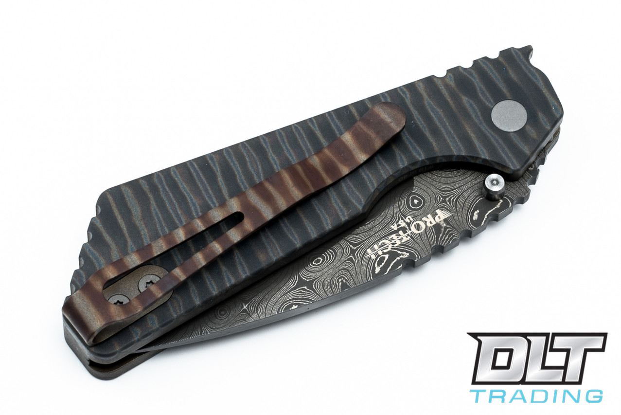 Pro-Tech Strider PT - Flamed Titanium Handle - Chad Nichols