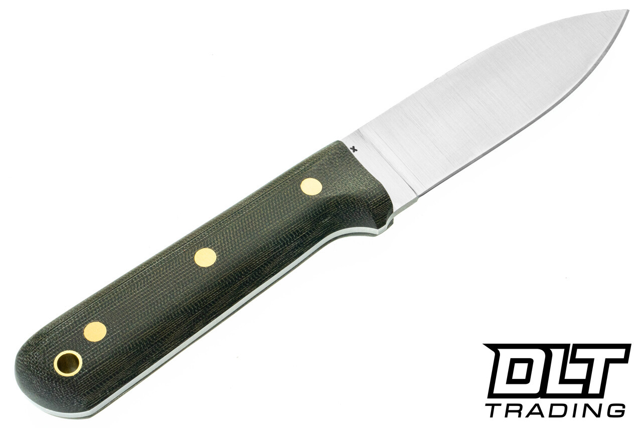LT Wright | Genesis 3V - Flat - Green Canvas Micarta - Matte Finish