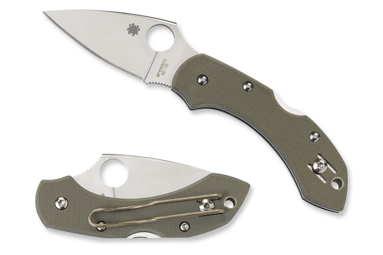 コルディG100g Spyderco C28GPFG Dragonfly G-10 - Foliage Green