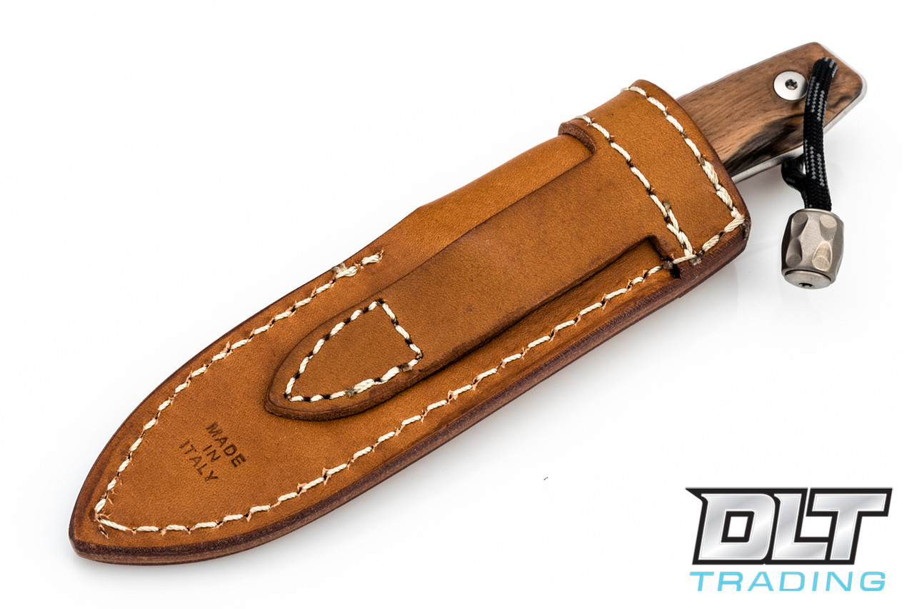 M1号ブラウンL① LionSteel M1 Fixed Blade - Walnut - DLT Trading