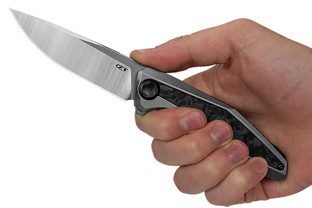 タロト ZT 0470 Sinkevich Flipper Knife - Carbon Fiber Inlay