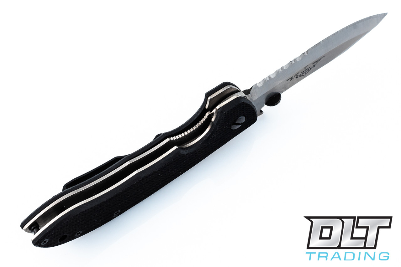 Emerson Horseman Mini CQC-8 - Stonewashed Blade - Partially