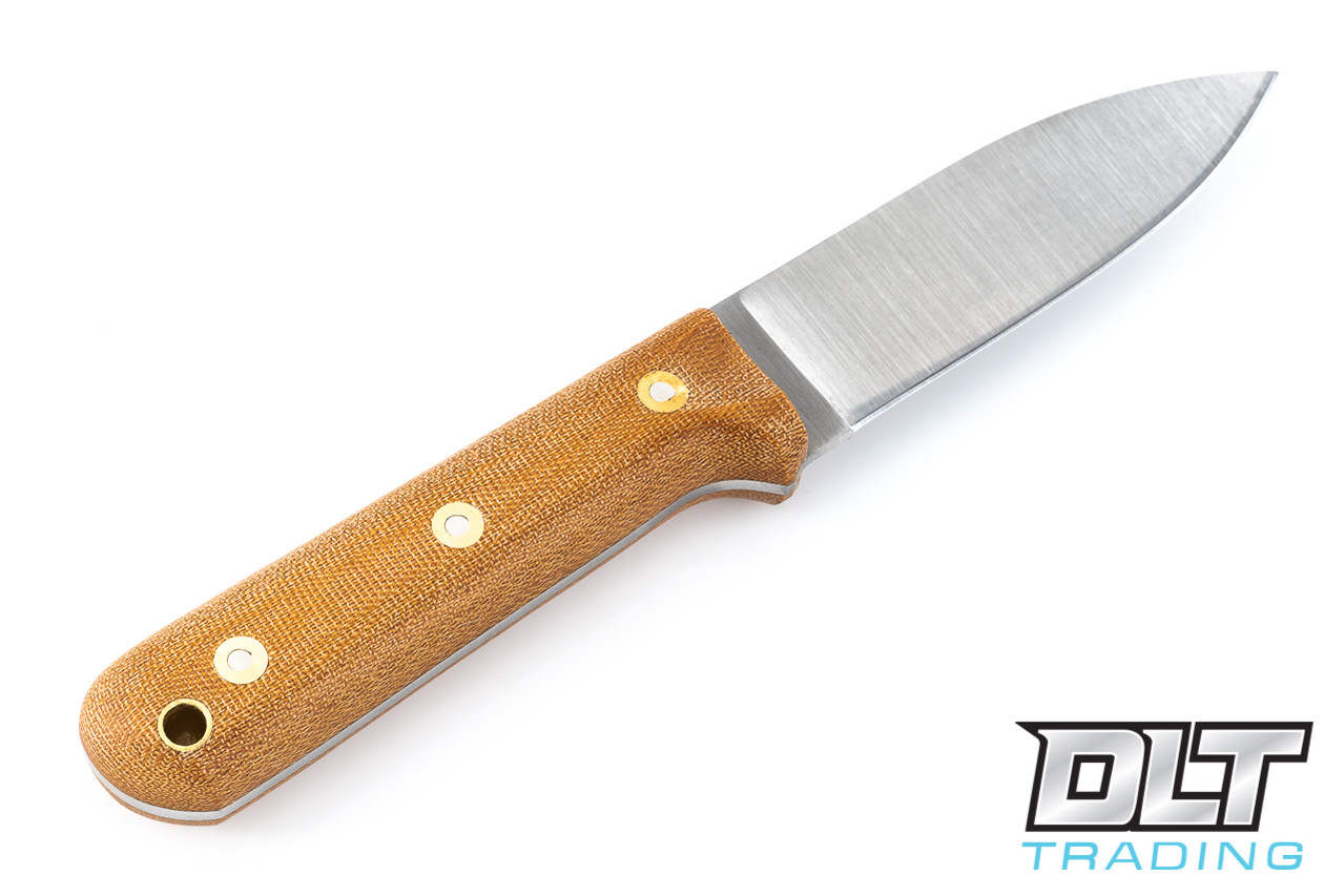 LT Wright | Genesis AEB-L - Flat Ground - Natural Micarta