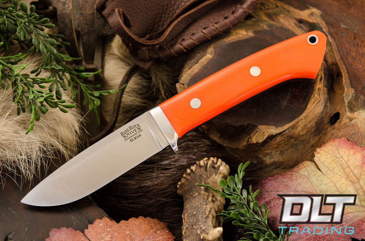 Bark River Knives | Classic Drop Point Hunter Elmax - Blaze Orange