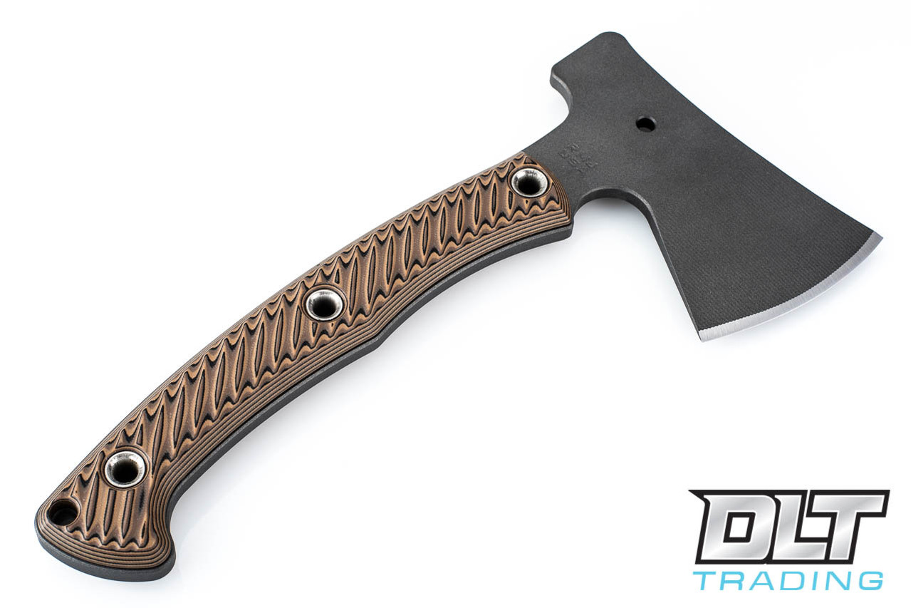 RMJ Tactical Little Bird Axe - Hyena Brown G-10 - DLT Trading