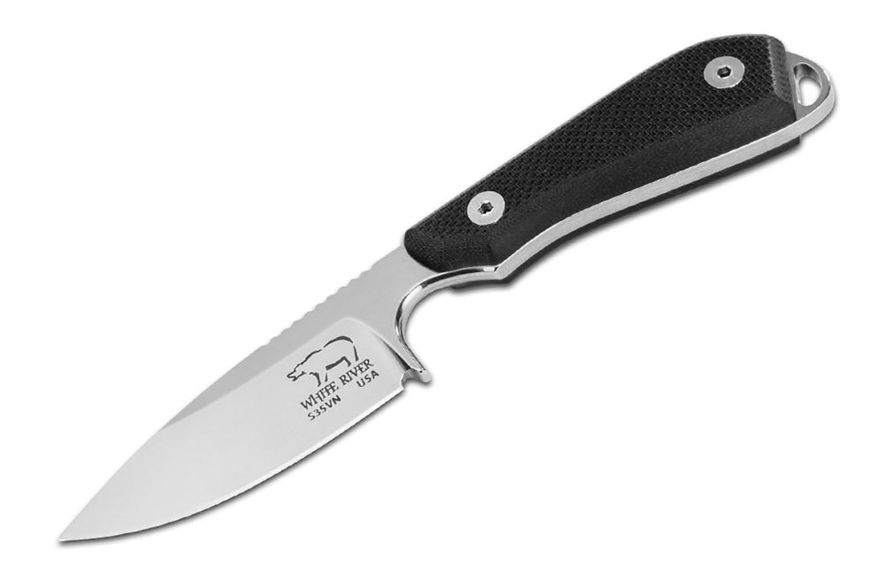 White River M1 BackPacker Pro Textured Black G10 DLT Trading