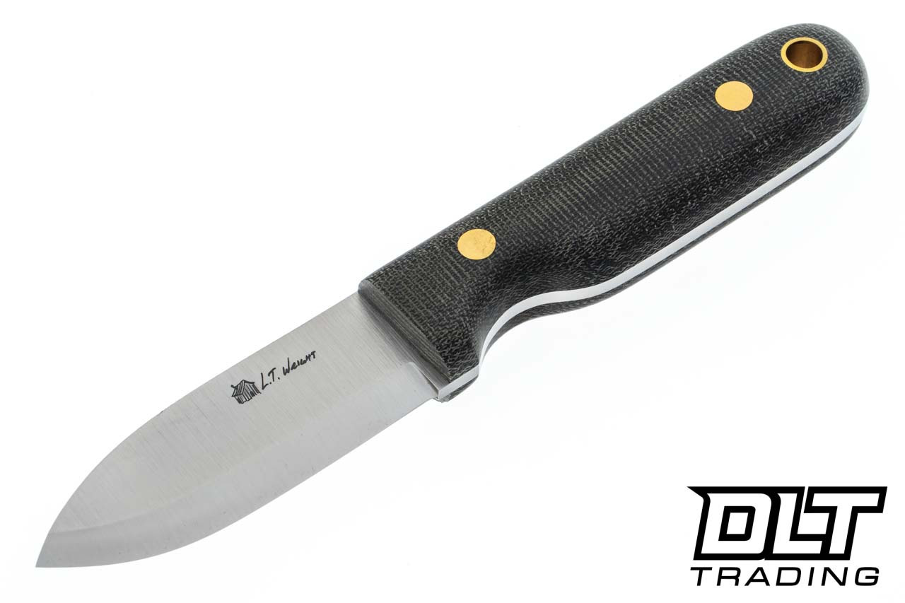 LT Wright | Bushbaby 3V - Scandi - Green Micarta