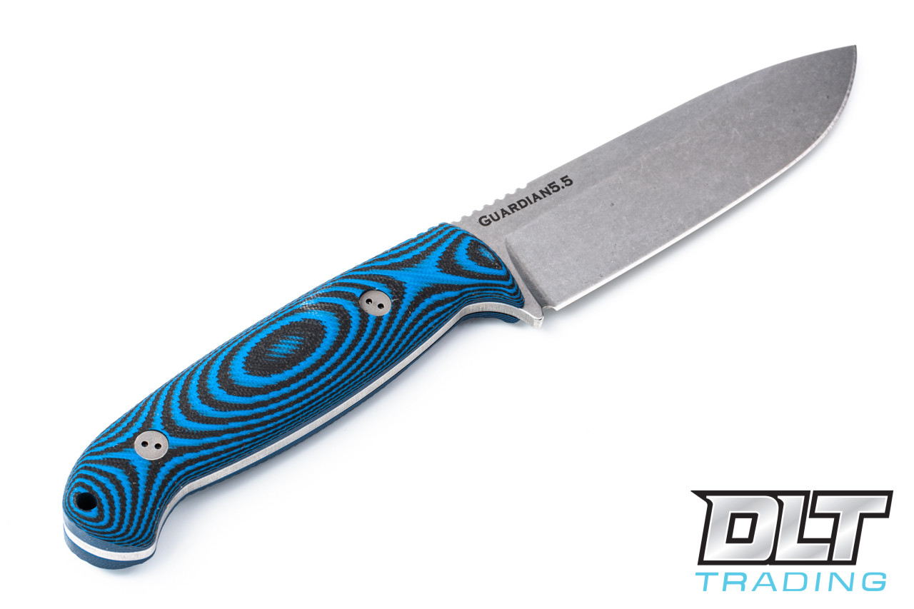 Bradford Guardian 5.5 3V - 3D Black & Blue G-10 - Stonewashed