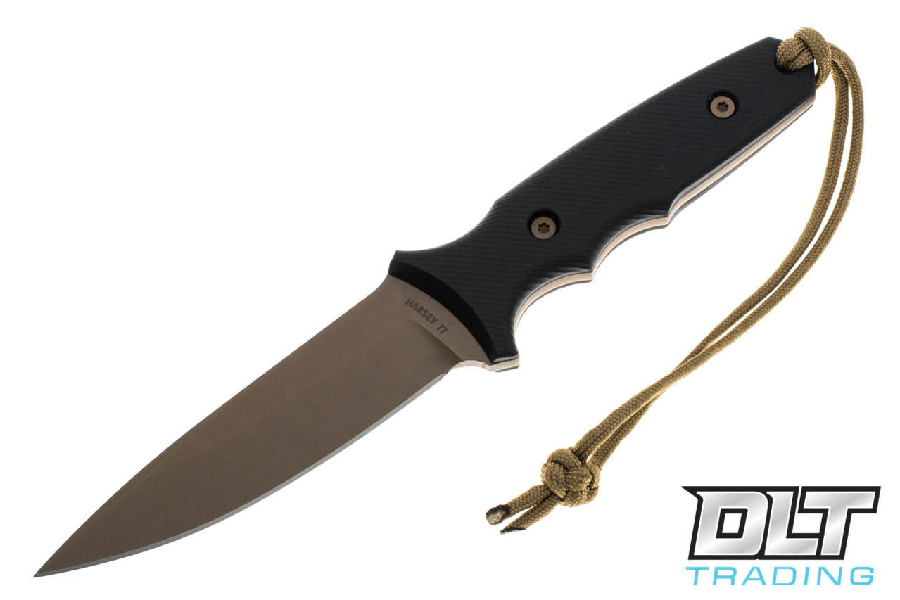 Spartan Harsey TT (Tactical Trout), FDE Blade, Black Handle