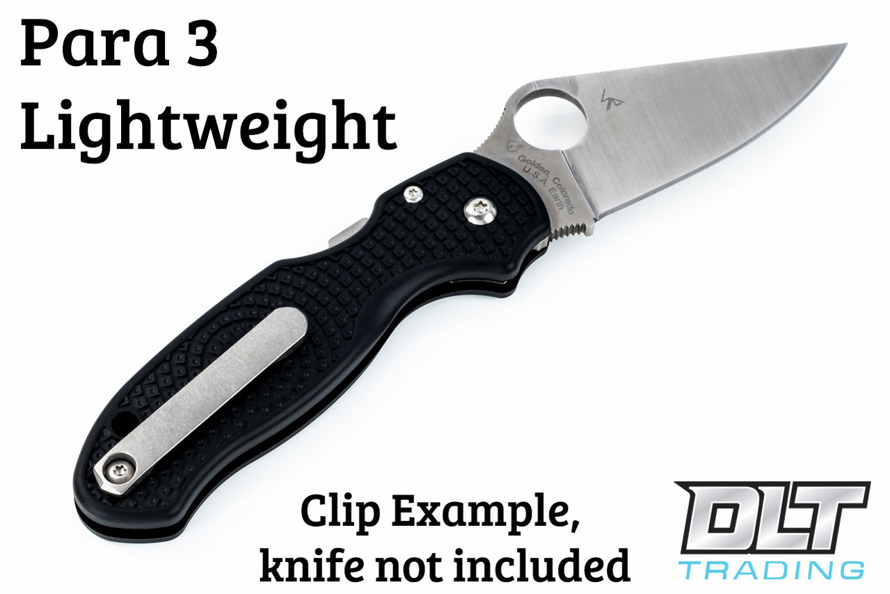 RGT Spyderco Wire Clip Replacement - Contoured - Roughwashed - DLT