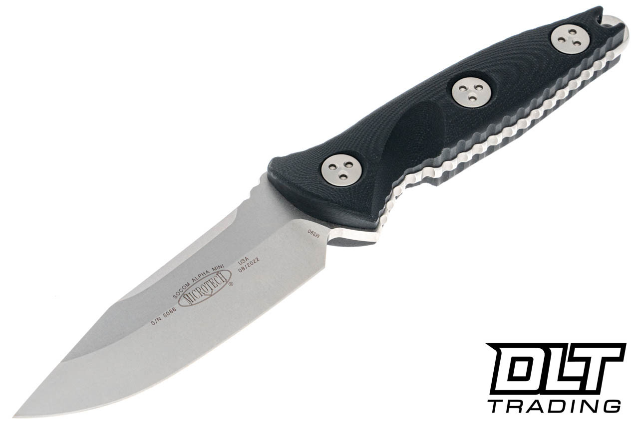 Microtech 113M-10 SOCOM Alpha Mini S/E - Black G-10 - Stonewashed 