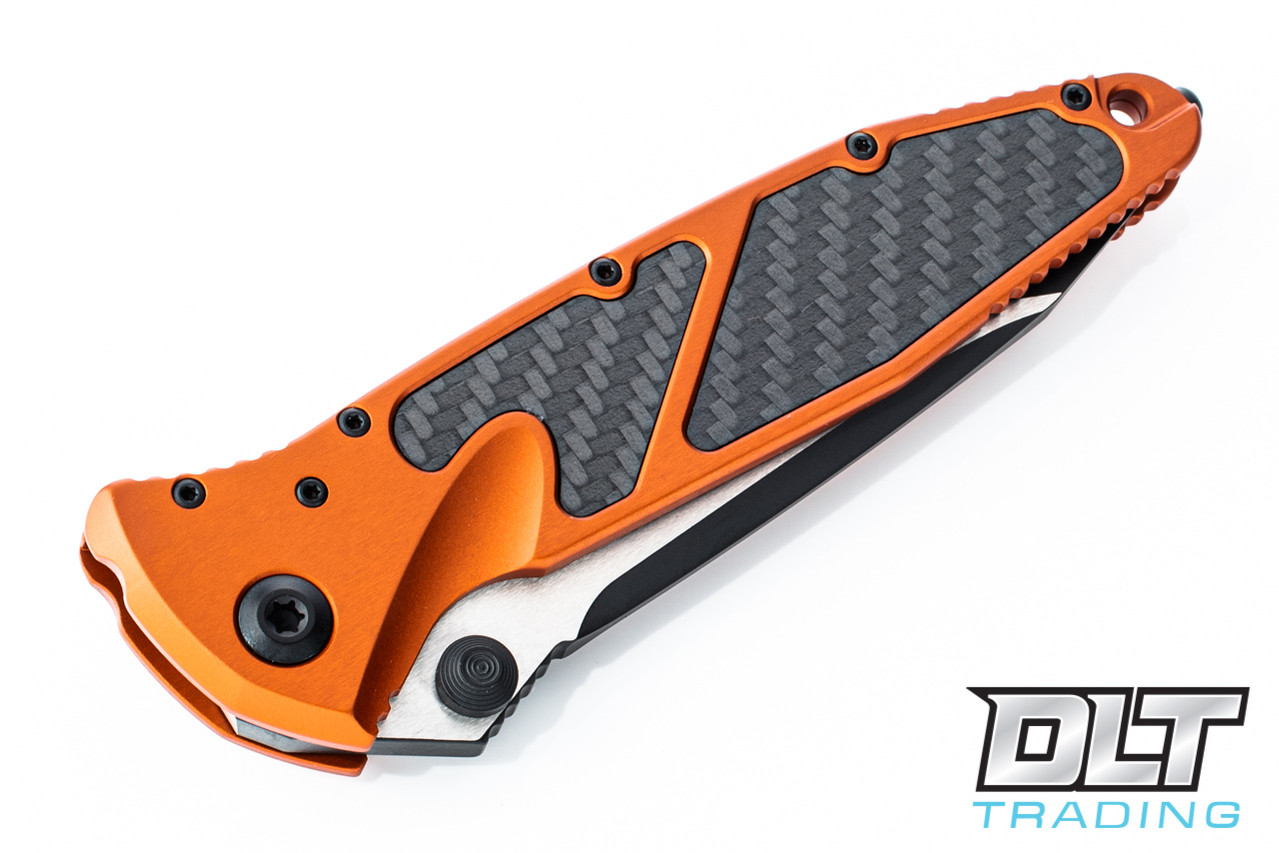 Microtech 161-10RDCFI SOCOM Elite T/E-M - Orange & Carbon Fiber