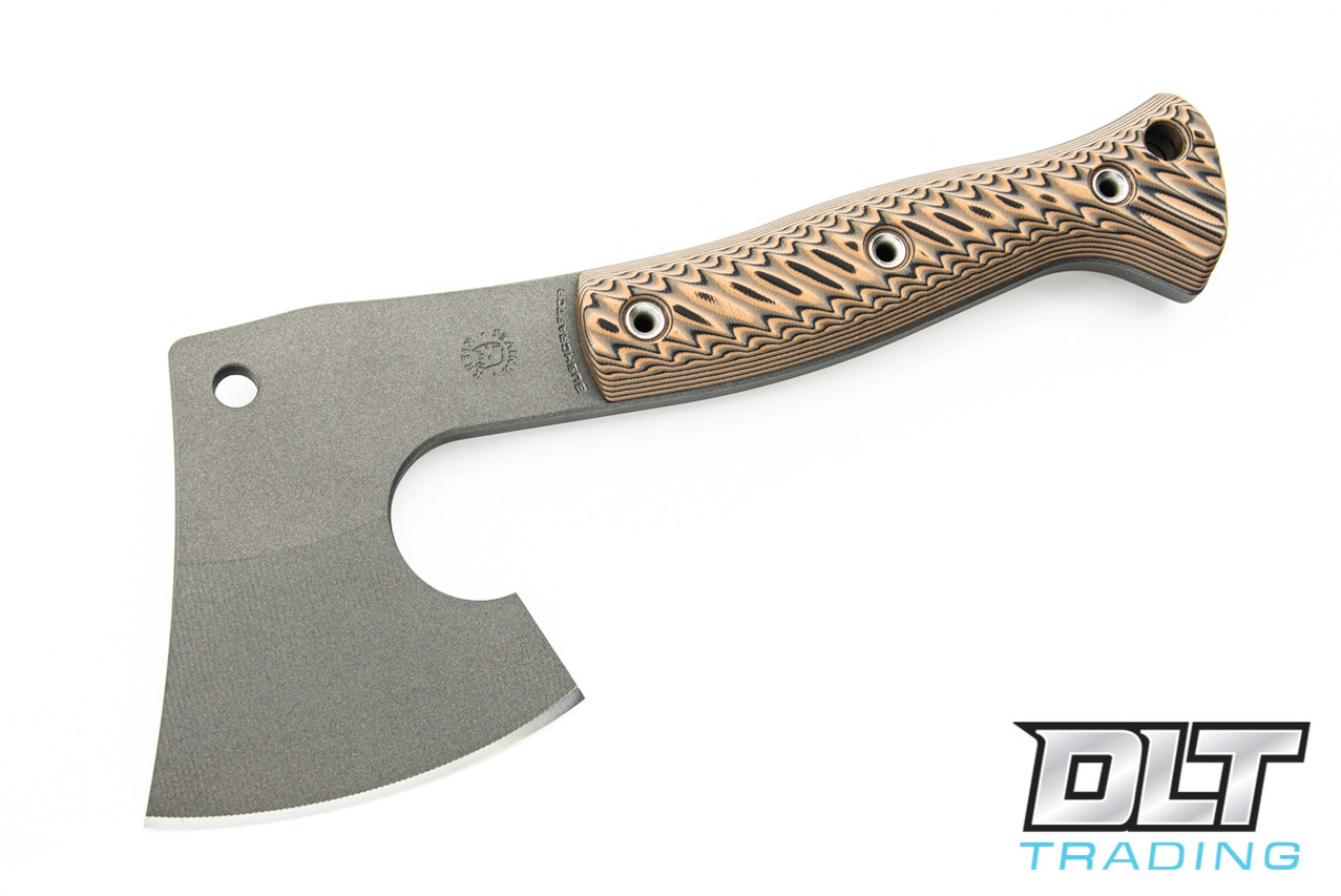 RMJ Tactical Bushcrafter Hatchet - Hyena Brown G-10 - DLT Trading