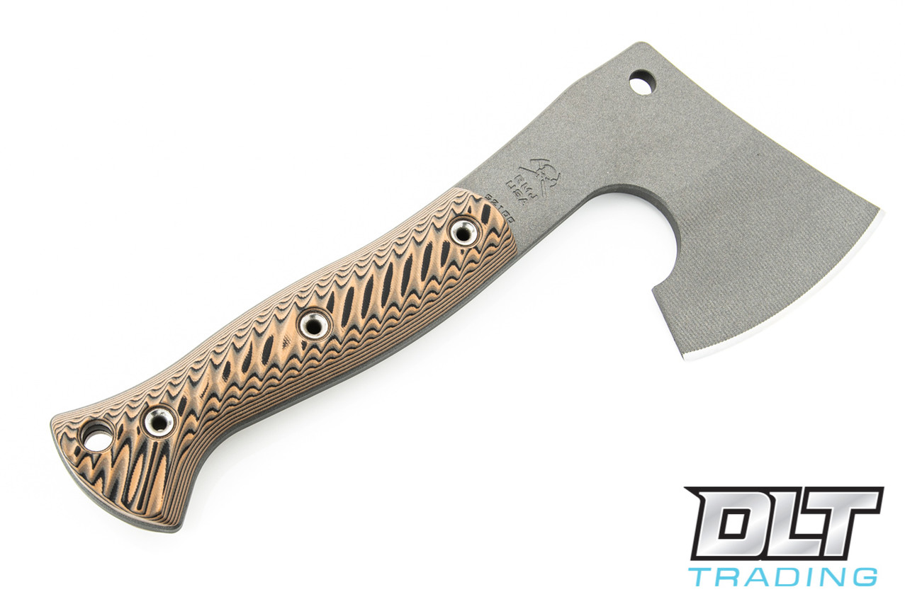 RMJ Tactical Bushcrafter Hatchet - Hyena Brown G-10 - DLT Trading