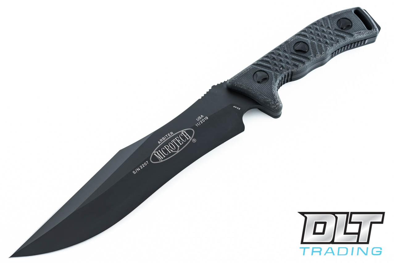 Microtech 104-1 Arbiter - Black Handle - Black Blade - DLT Trading