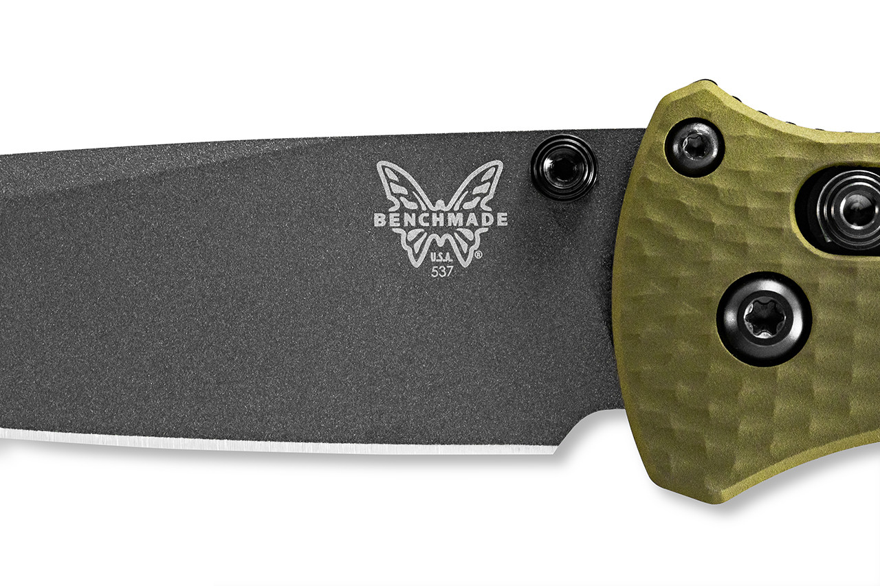 Benchmade Bailout 537GY-1 | Woodland Green Aluminum M4 Steel