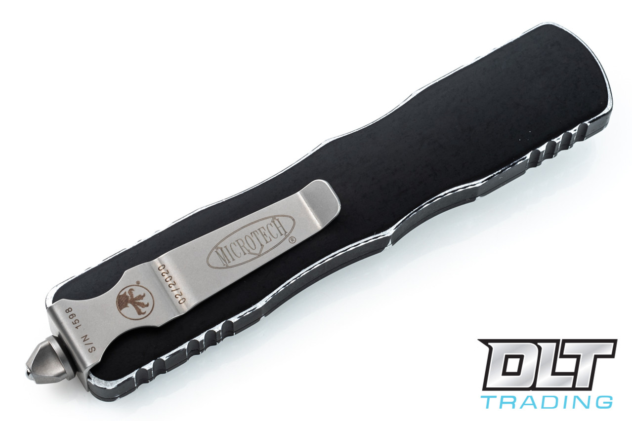 Microtech 227-D3DBK Dirac Delta D/E - Distressed Black Handle