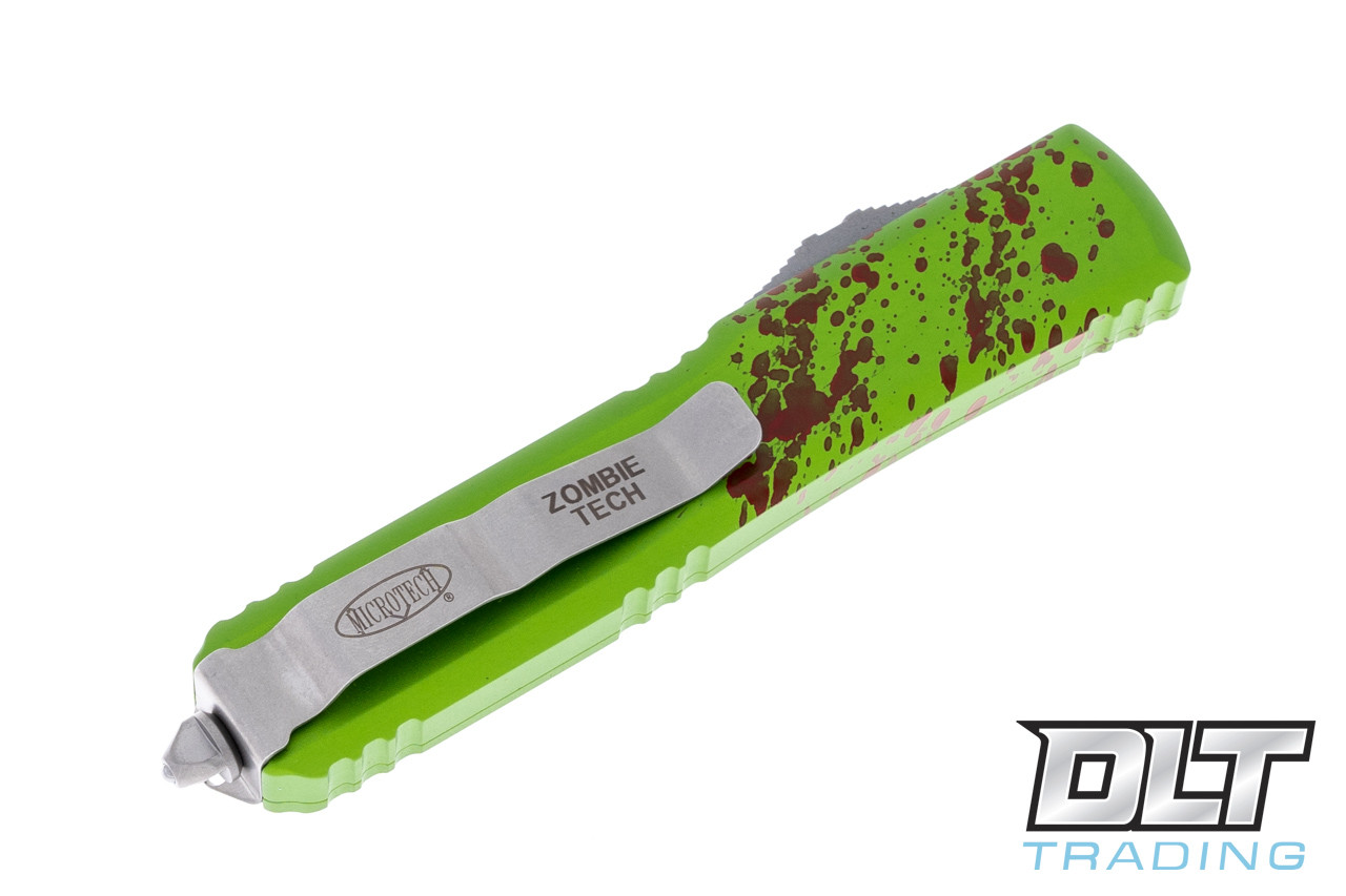 Microtech Ultratech D/E - Zombie Handle - Stonewashed Blade