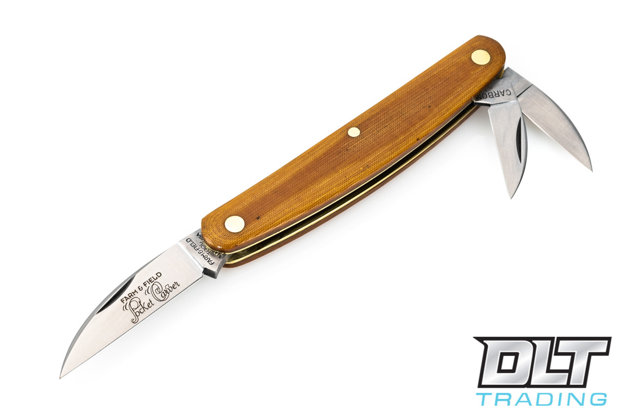 Great Eastern | #62 Farm & Field - Pocket Carver - Natural Micarta