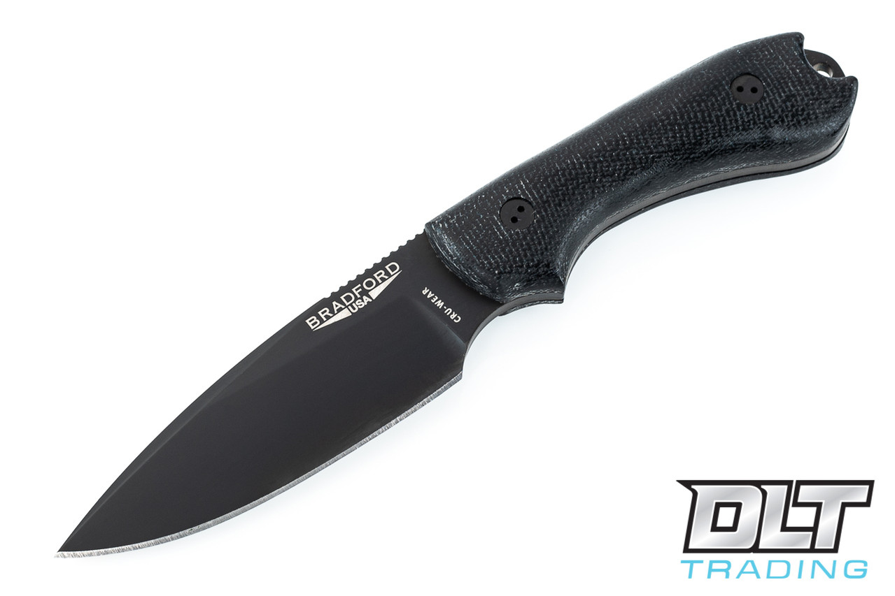 Bradford Guardian 3 Cru-Wear - 3D Black Micarta - False Edge