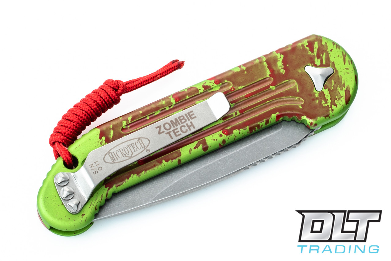 Microtech 135-10Z LUDT - Zombie Handle - Stonewashed Blade - DLT