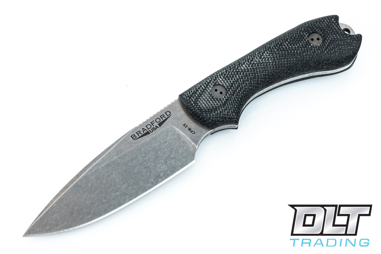 Bradford Guardian 3 3V - 3D Black Micarta - False Edge
