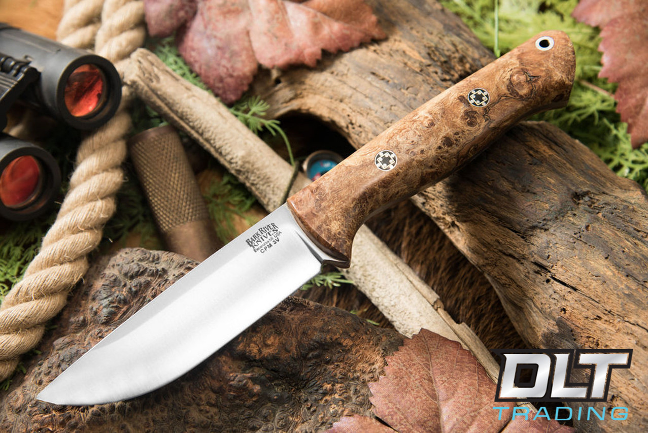 Bark River Knives | Bravo 1 3V LT - Spalted Maple Burl - Mosaic