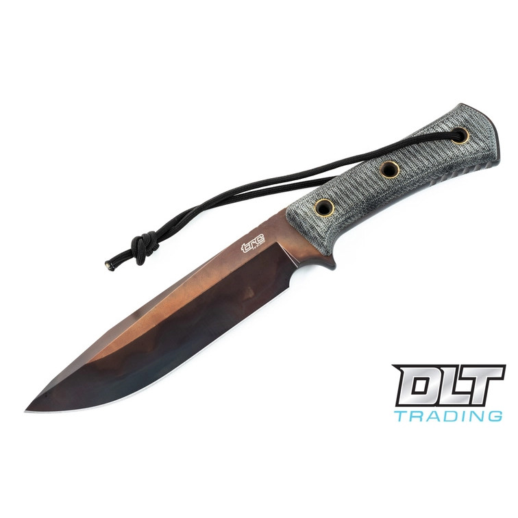 TRC Apocalypse Elmax - Black Canvas Micarta - Apocalyptic Finish
