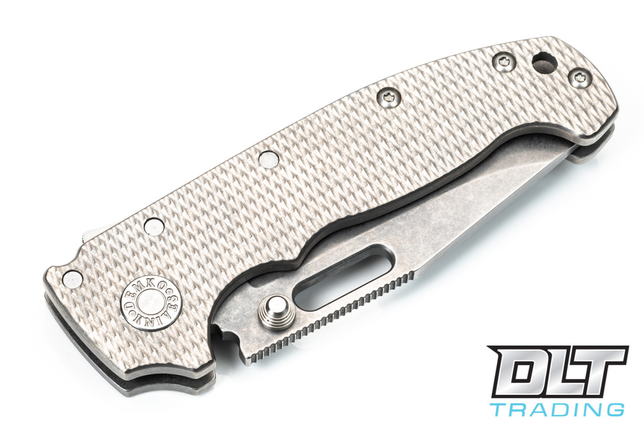 Demko MG AD20 3V - Slotted Clip Point - Titanium